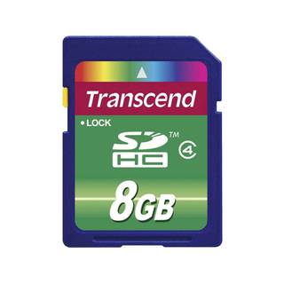 Transcend 8GB SDHC card (Class 4)