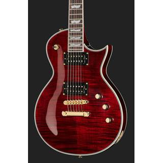 ESP LTD Deluxe EC-1000T CTM See Thru Black Cherry elektrische gitaar met chambered full thickness body