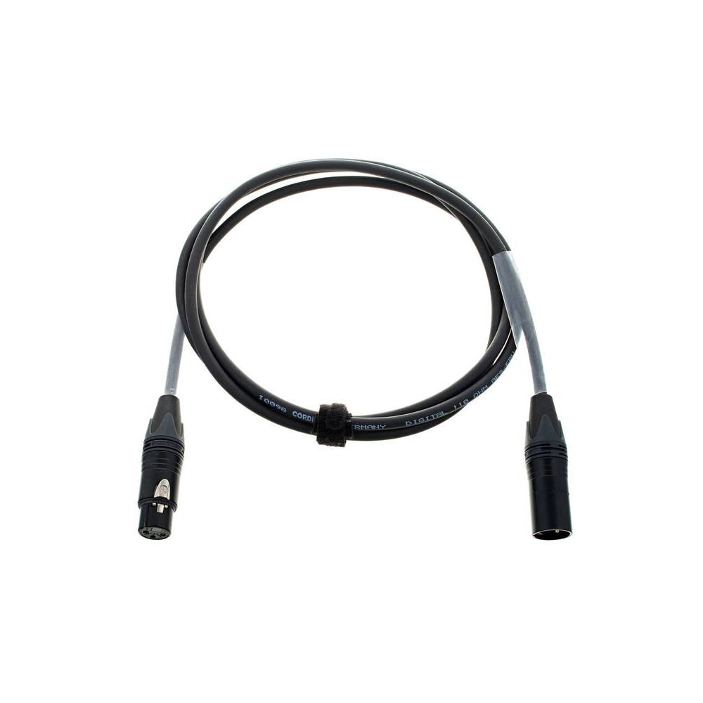 Cordial CPD2FM DMX XLR male - XLR female 3-pins lichtkabel 2 meter