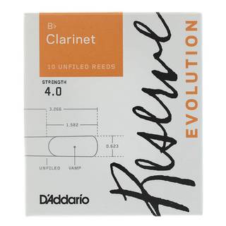 D'Addario Woodwinds Reserve Evolution 4.0 rieten voor Bb klarinet (10 stuks)