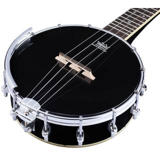 Ortega Raven Series OUBJ100-SBK ukelele banjo met tas