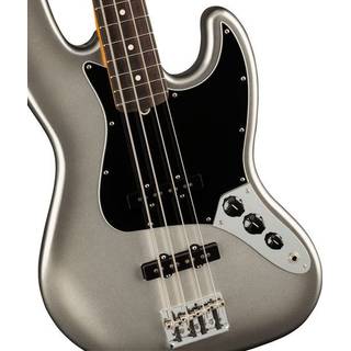 Fender American Professional II Jazz Bass Mercury RW elektrische basgitaar met koffer