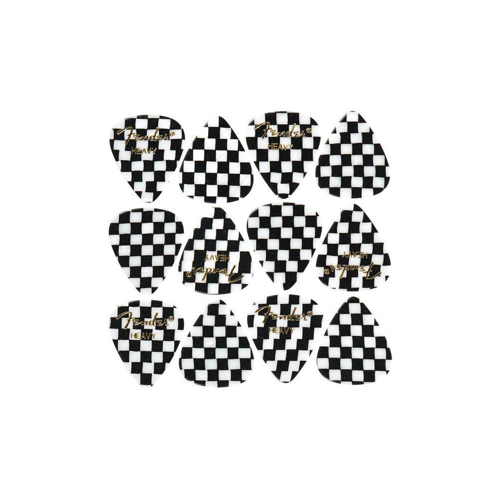 Fender 351 Shape Premium Picks Checker Heavy (set van 12)