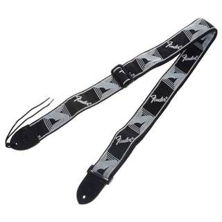 Fender Monogrammed Strap Black Light Grey Dark Grey