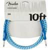 Fender Icicle Holiday Cable jackkabel 6.35mm 3 meter (10ft) blauw