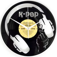 Yesterday's Vinyl K-pop - Koptelefoon wandklok