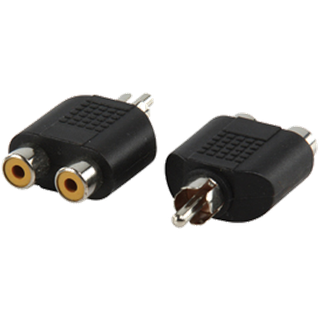Valueline AC-016 gold Adapter RCA - 2x RCA female