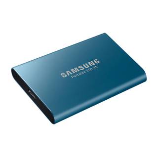 Samsung T5 500GB externe SSD harde schijf (Blauw)