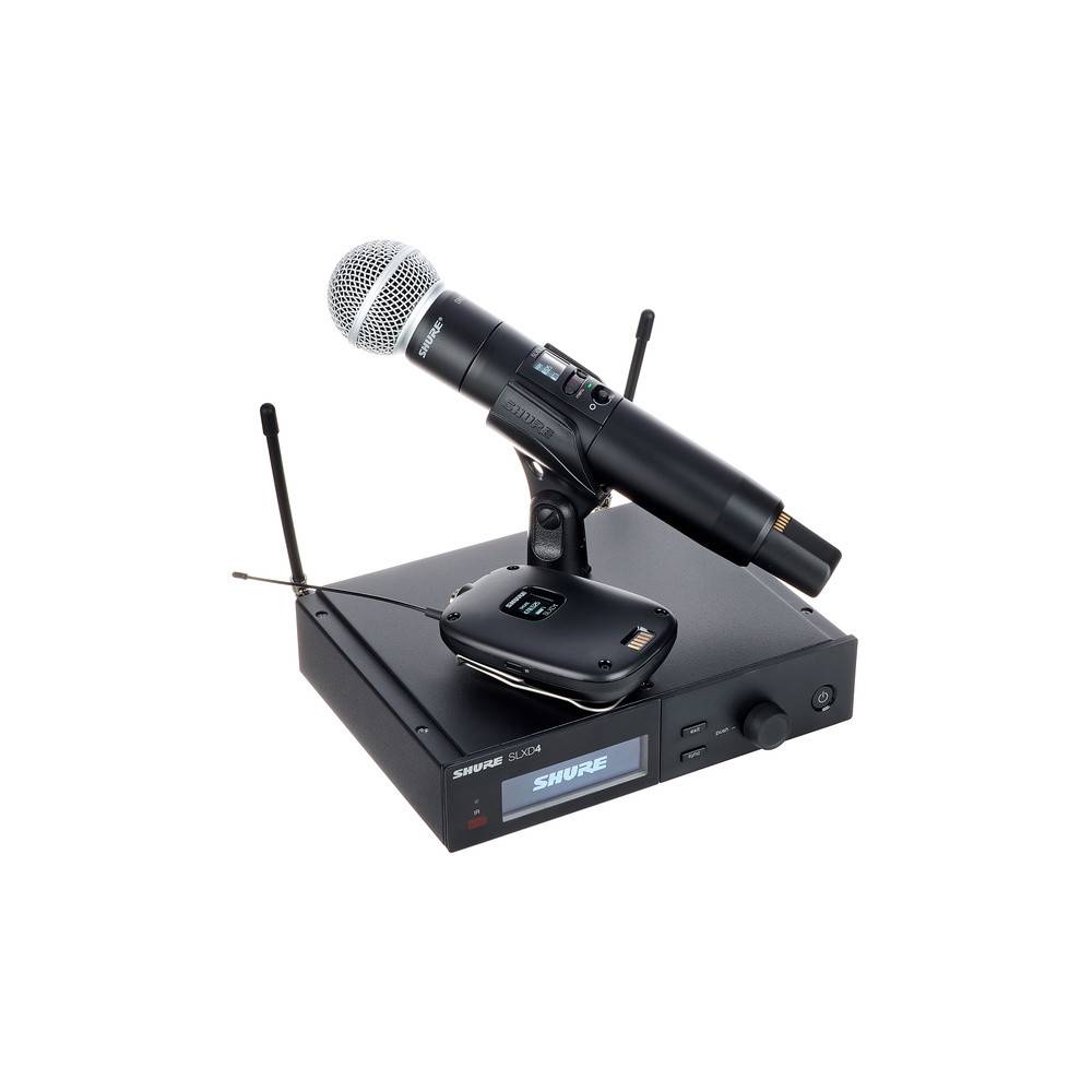 Shure SLXD124/85-H56 draadloze SM58 & WL185 microfoon combinatieset