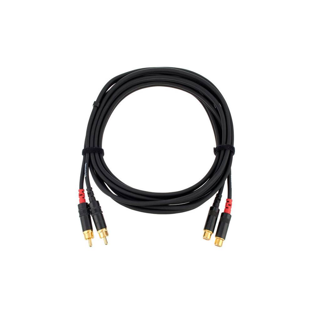 Cordial CFU3CE Intro verlengkabel 2x RCA male - 2x RCA female 3m