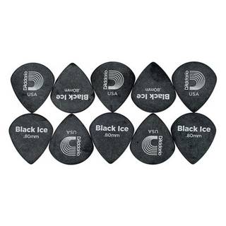 D'Addario 3DBK4-10 black ice plectra 10-pack medium