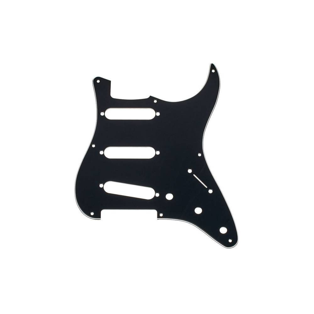 Fender 8-hole '50s Vintage-Style Stratocaster S-S-S Pickguard Black slagplaat voor Fender Stratocaster