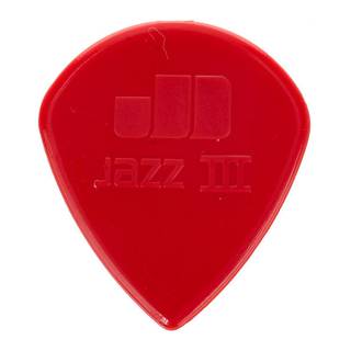 Dunlop Jazz III Red Nylon 6-pack plectrums