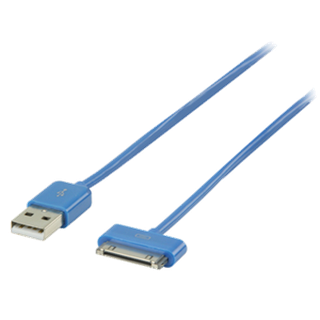 Valueline iPhone kabel blauw 1 meter