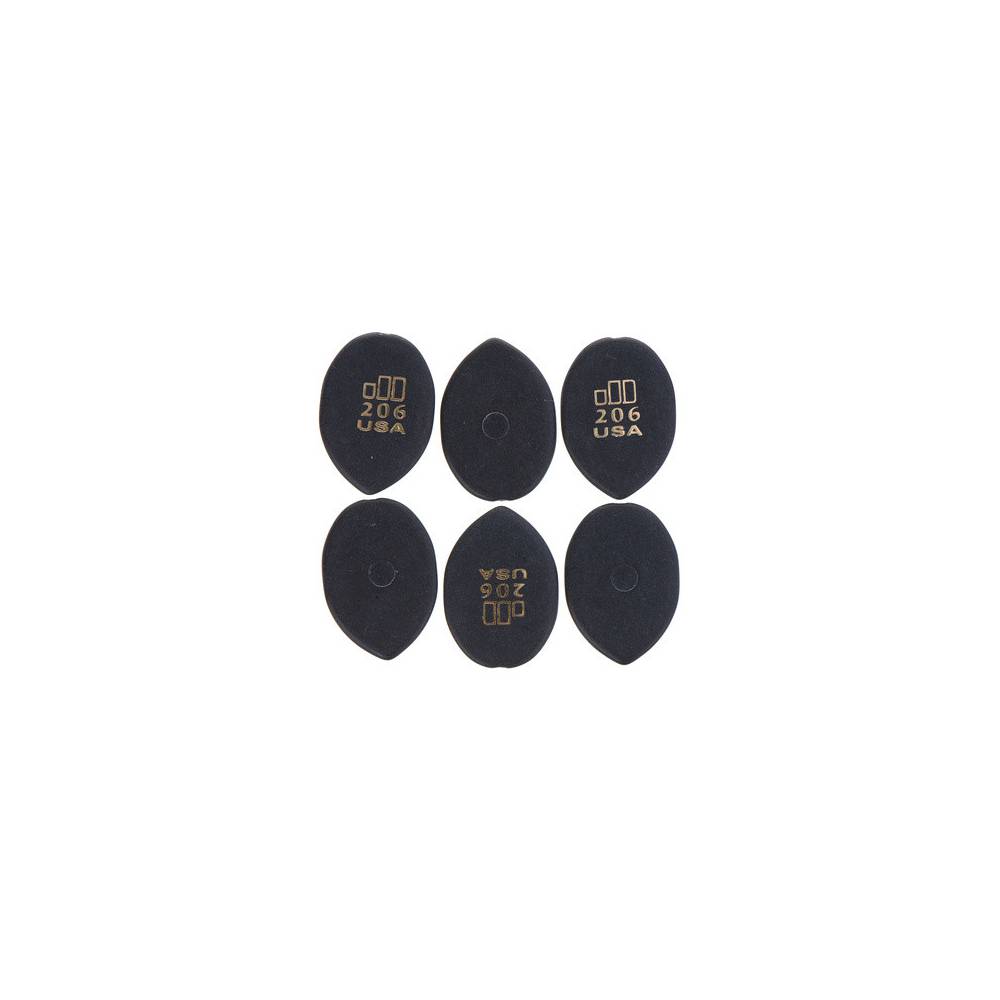 Dunlop 477P206 Jazztone Medium Tip Pick plectrumset (6 stuks)