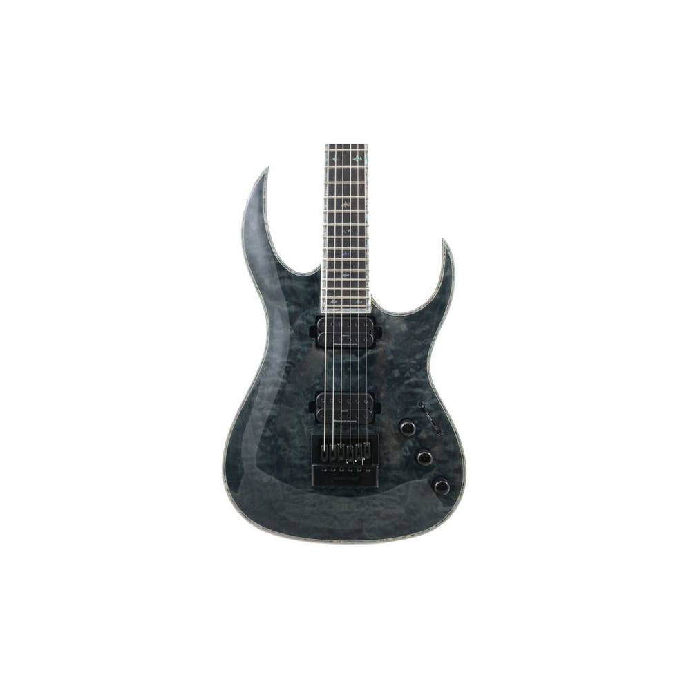 B.C. Rich Shredzilla Prophecy Exotic Archtop Trans Black met EverTune brug en DiMarzio humbuckers