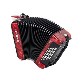 Hohner Bravo II 48 Rood, Silent Key accordeon