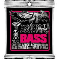 Ernie Ball 3834 Coated Bass Super Slinky 45 - 100 snarenset