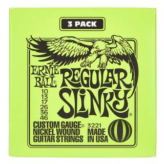 Ernie Ball 3221 Regular Slinky Nickel Wound 3 Pack