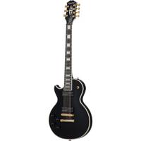 Epiphone Matt Heafy Origins Les Paul Custom 7-String LH Ebony linkshandige 7-snarige elektrische gitaar met koffer