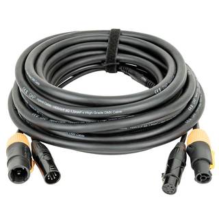 DAP FP23 Hybrid Cable 15 m DMX/stroomkabel Power Pro True & 5-pins XLR