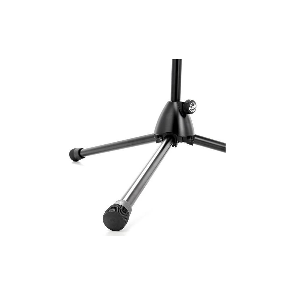 Konig & Meyer 11812 zwarte muziekstandaard met zwart houten blad