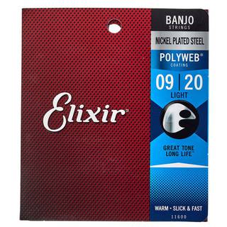 Elixir 11600 Banjo Strings Polyweb Light 9-9