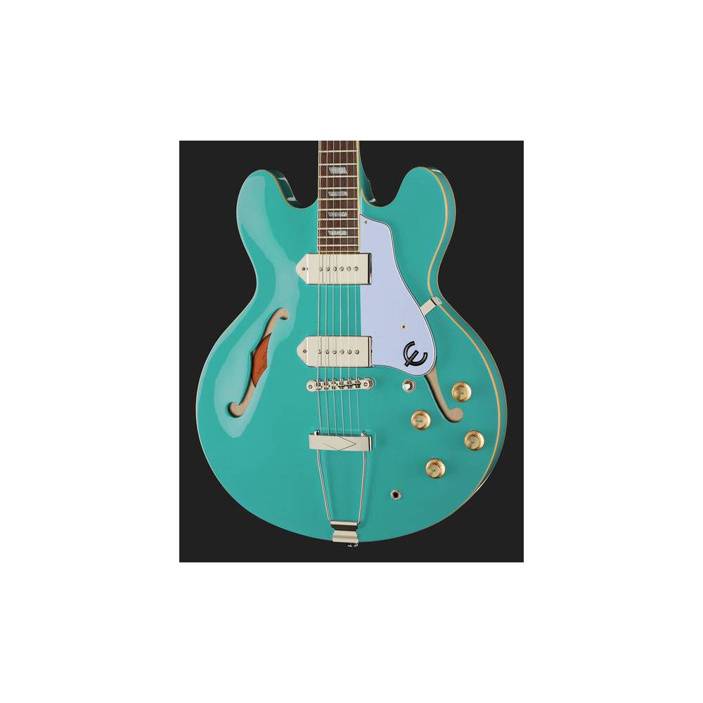 Epiphone Casino Turquoise semi-akoestische gitaar