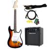 Fazley E100 SB-P starter set elektrische gitaar sunburst
