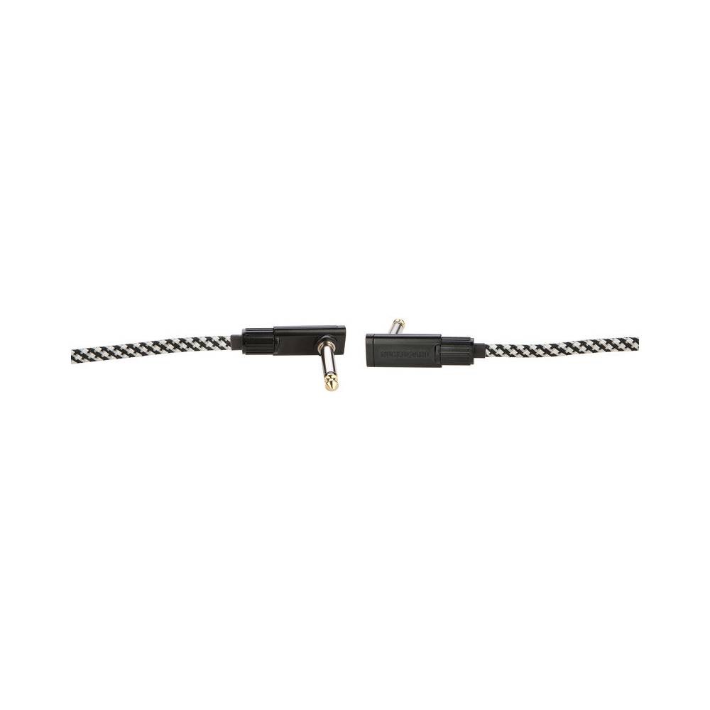 RockBoard Tweed Series Flat Patch Cable Salt&Pepper 60 cm