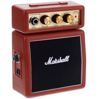 Marshall MS-2R miniatuur batterij gitaarversterker red
