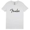 Fender Spaghetti Logo wit t-shirt L