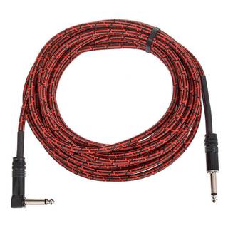 Cordial EI7.5PR-TWEED-RD Elements jack kabel 6.3 TS haaks - recht 7.5m tweed rood