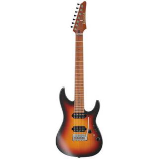 Ibanez Prestige AZ24027-TFF Tri Fade Burst Flat 7-snarige elektrische gitaar met koffer