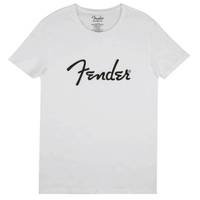 Fender Spaghetti Logo wit t-shirt XL