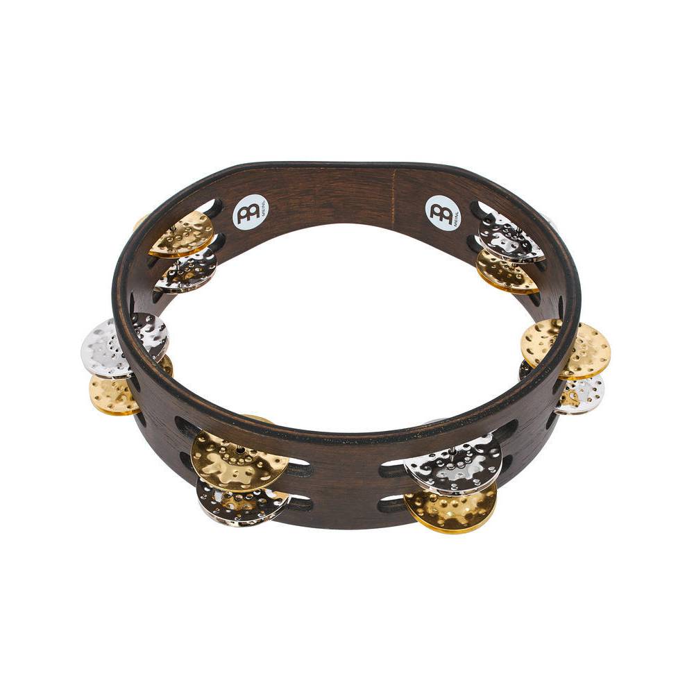Meinl Compact Tambourine beatring met stalen en messing schellen