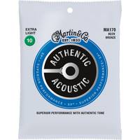 Martin Strings MA170 Authentic Acoustic SP 80/20 Bronze Extra Light