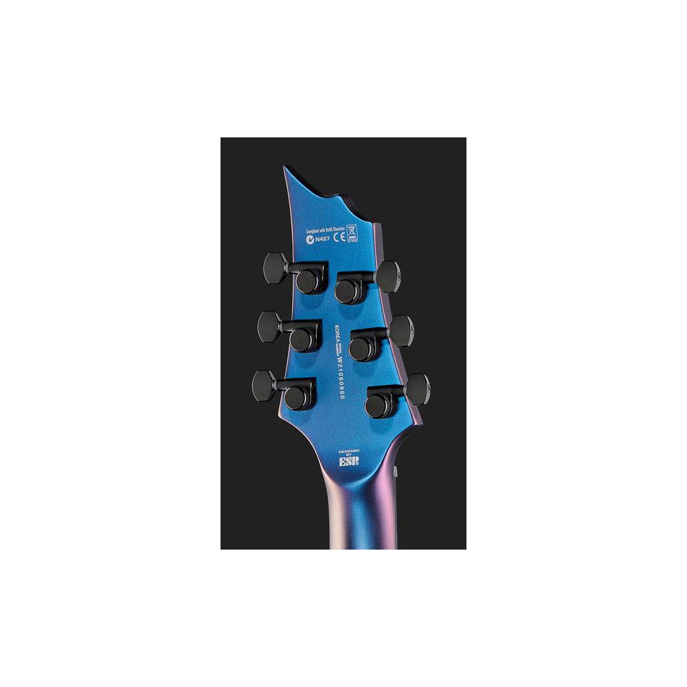 ESP LTD Deluxe H-1001 Violet Andromeda Satin met Seymour Duncan Pegasus/Sentient en Hipshot brug
