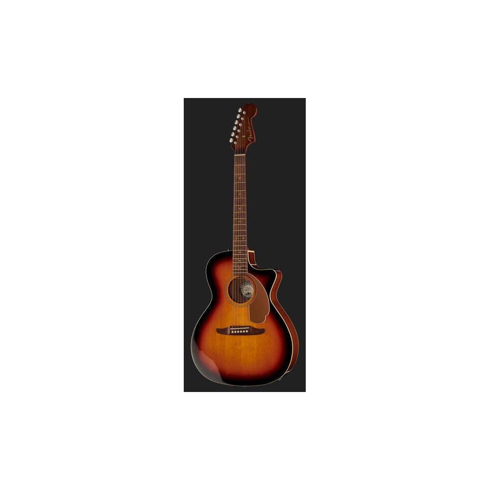 Fender Newporter Player Sunburst elektrisch-akoestische westerngitaar