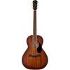 Fender PS-220E Parlor All Mahogany Aged Cognac Burst elektrisch-akoestische westerngitaar met koffer