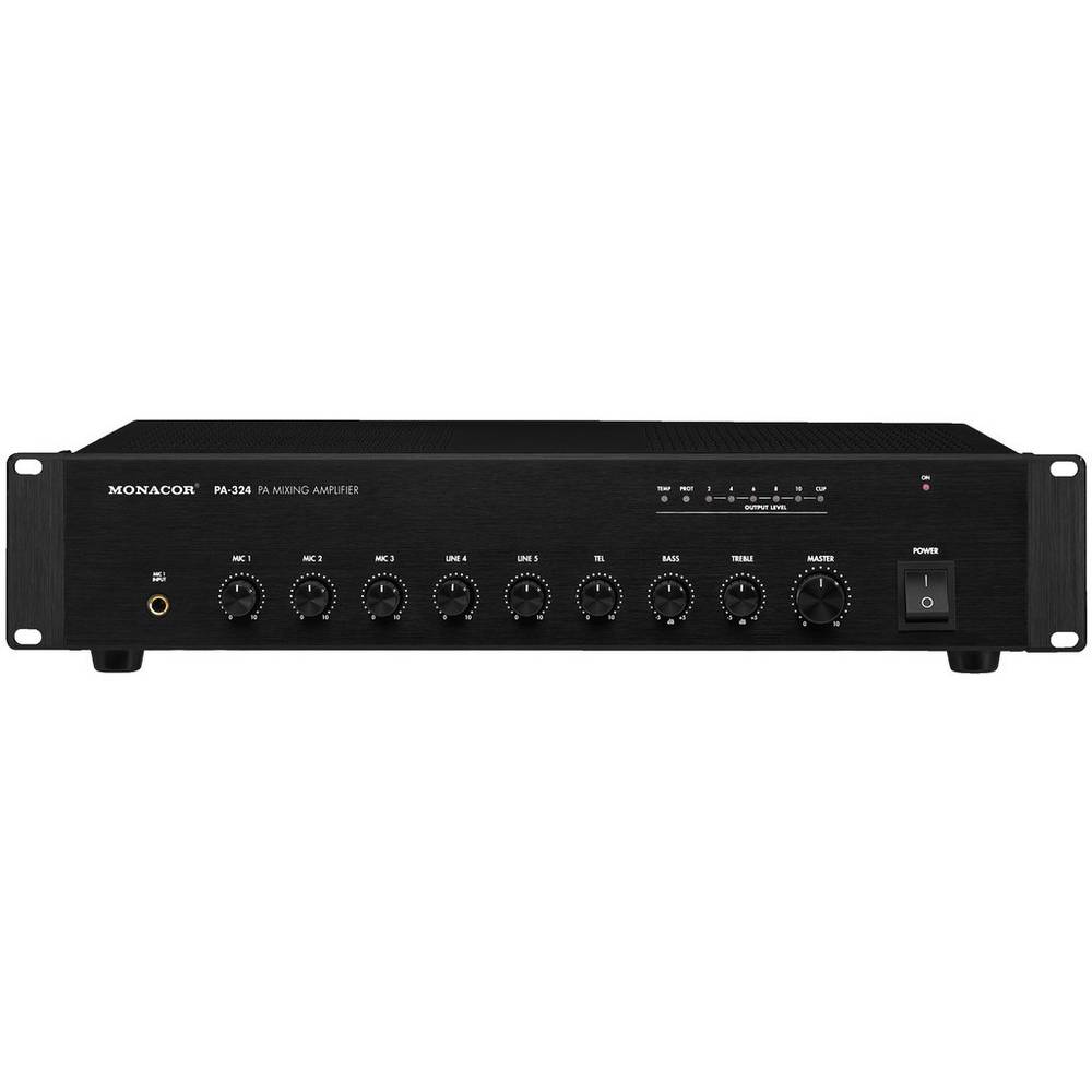 Neoteck Versterker voor hoofdtelefoon, 4 kanalen, stereo hoofdtelefoonversterker met volumeregeling en 3,5 mm audiokabel, metalen stereo-versterker voor opnames, mixen