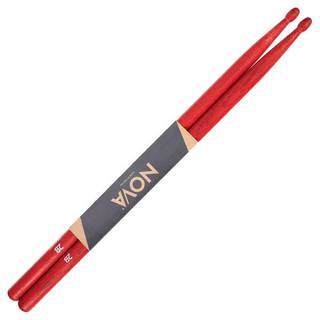 Nova by Vic Firth N2BR 2B drumstokken met houten tip, rood