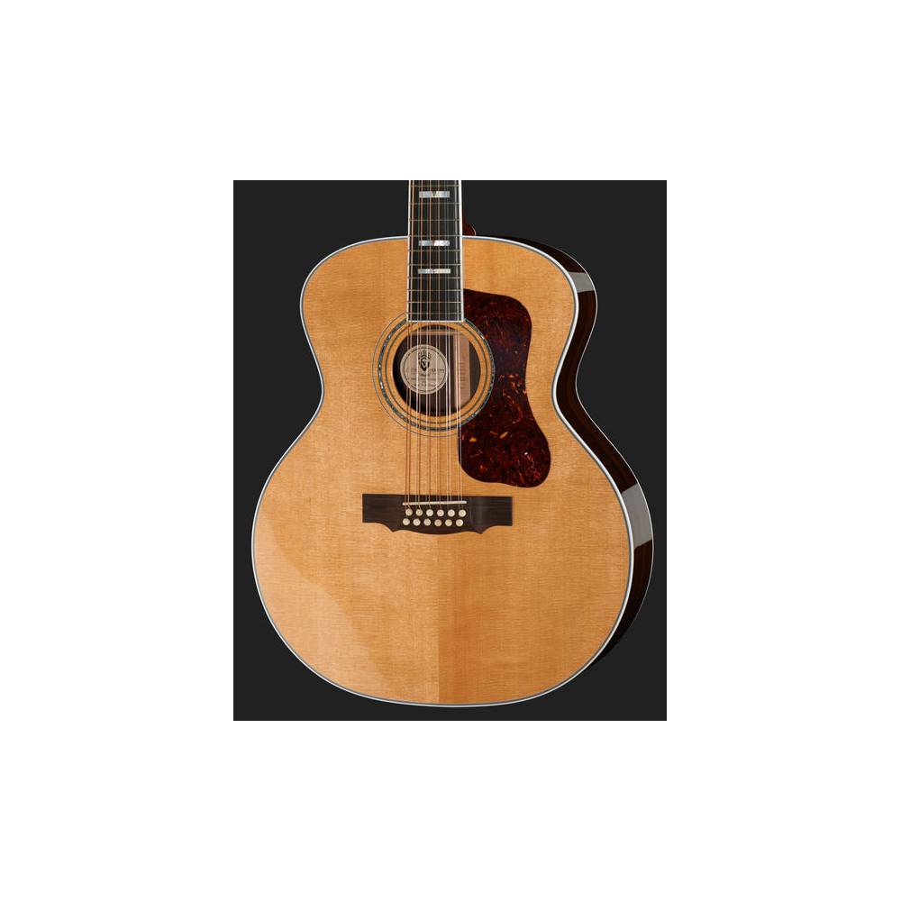 Guild F-512 Natural 12-snarige gitaar met koffer