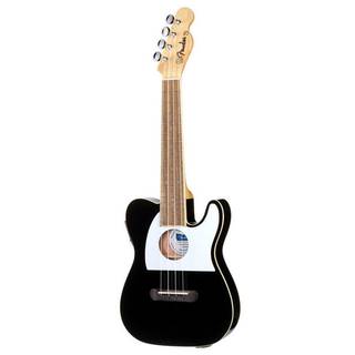 Fender Fullerton Tele Uke Black elektrisch-akoestische concert ukelele