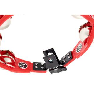 Latin Percussion LP161 Cyclops Mountable Tambourine Steel Red