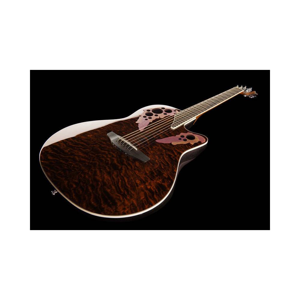 Ovation CE48P-TGE Celebrity Exotic Super Shallow Tiger Eye elektrisch-akoestische westerngitaar