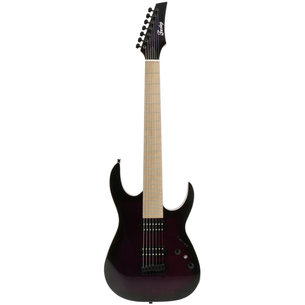 Fazley F7S Purple Burst 7-snarige elektrische gitaar - InsideAudio