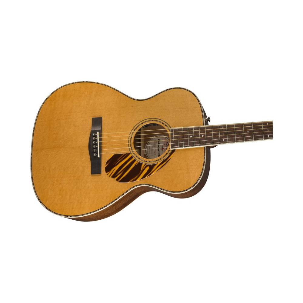 Fender PO-220E Orchestra Natural elektrisch-akoestische westerngitaar met koffer