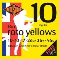 Rotosound R10 Roto Yellows set elektrische gitaarsnaren 010-046