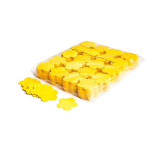 Magic FX bloemvormige confetti 55mm geel